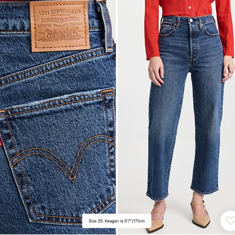 Levi's Ribcage Straight Ankle Jeans  Size 25x29
